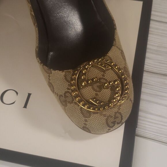 Gucci Horsebit GG Monogram Bag and GG Heels Bundle - Picture 10 of 16